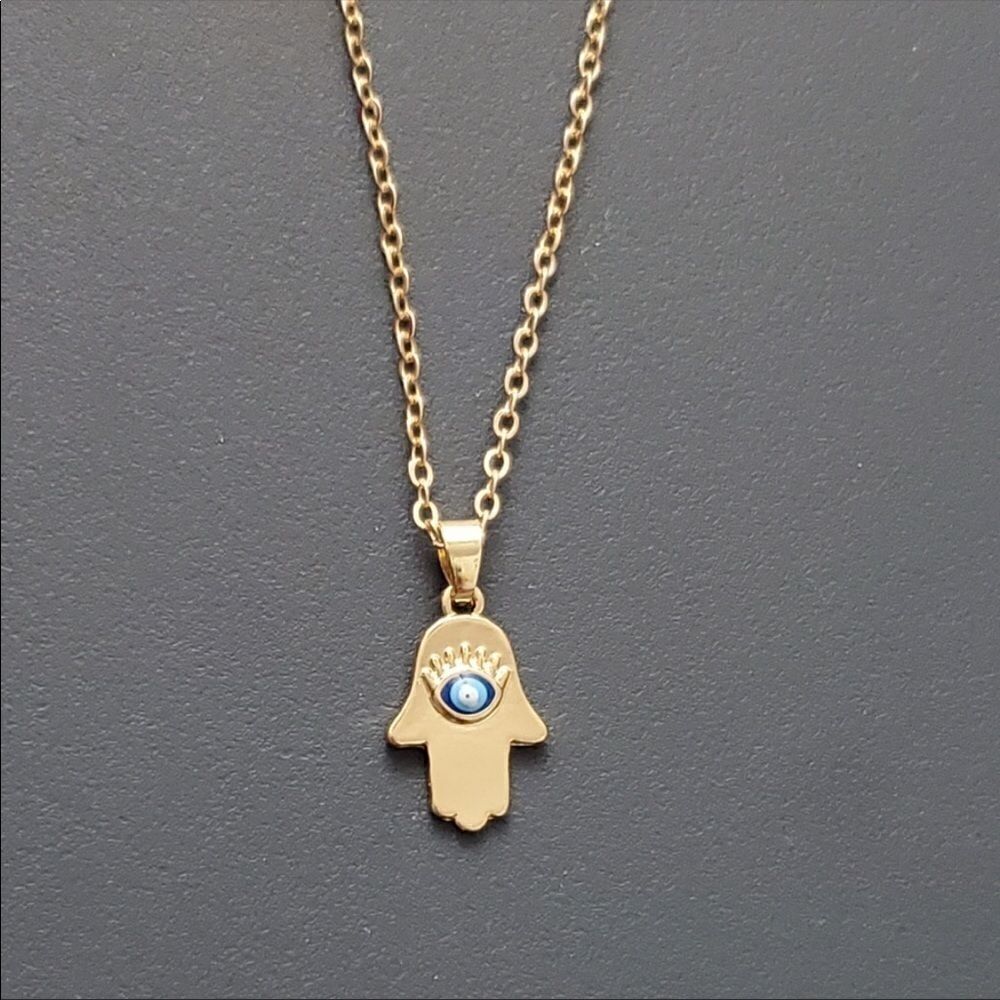Necklace Hamsa Nazar Pendant Cute Versatile
